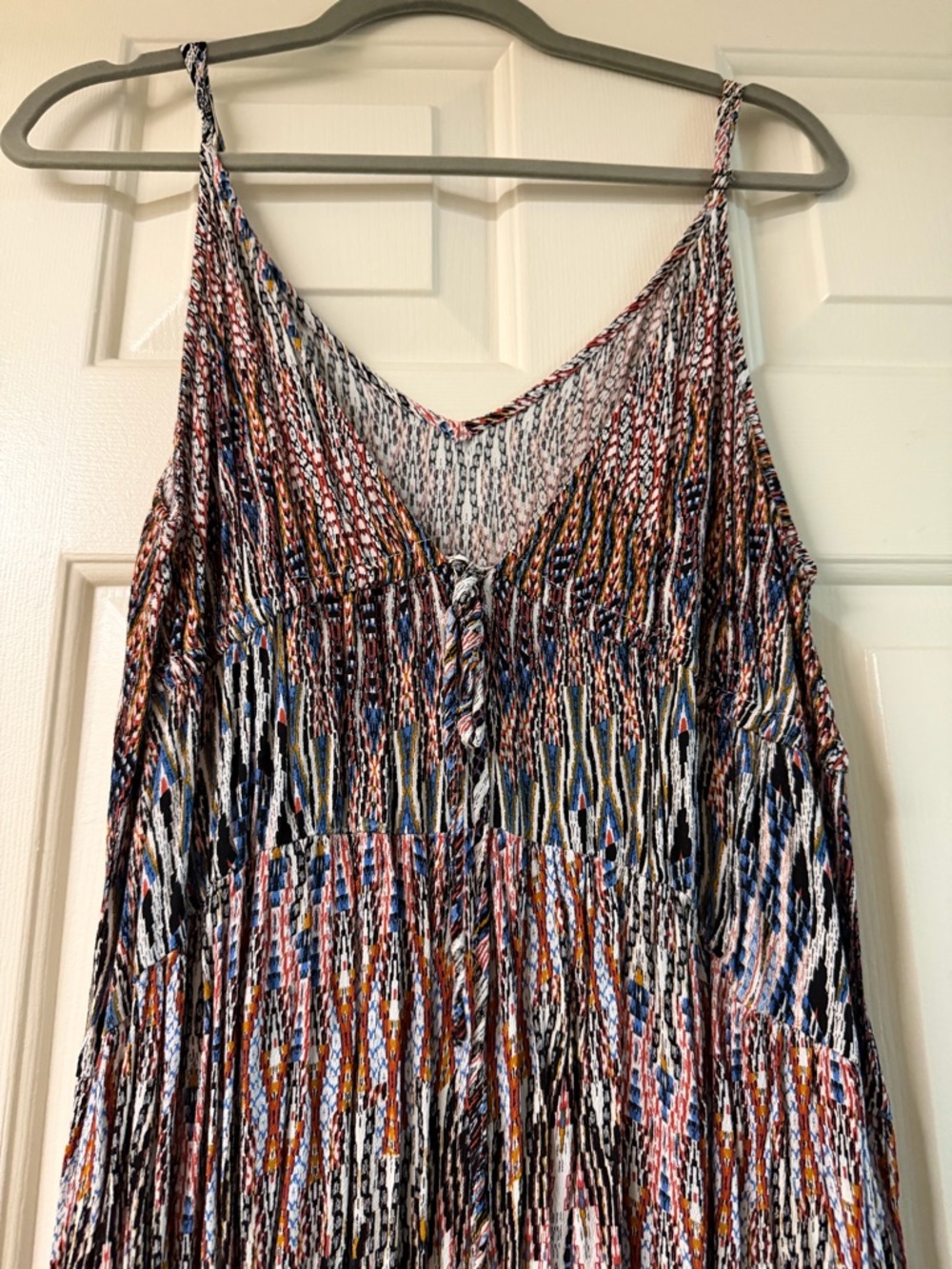 Boho V-Neck Mini Dress - Picture 4 of 8
